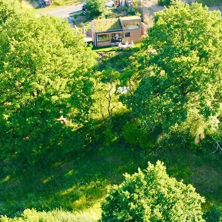 בית נופש Tinyhouse Minimalus Panorama Schlafloft Im Gruenen *