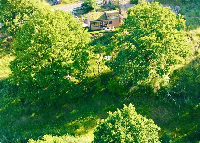 Hébergement de vacances Tinyhouse Minimalus Panorama Schlafloft Im Gruenen *